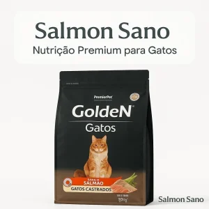 Ração Golden Gato Adulto Castrado Sabor Salmão 1kg Nutrição