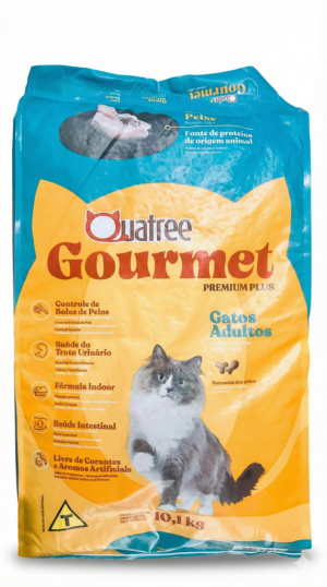 Ração para Gatos Adultos Quatree Gourmet Peixe 100g - (Granel)