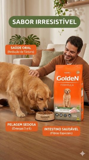Ração Golden Fórmula Cães Adultos Frango 100g - (Granel)