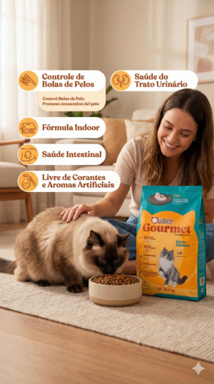 Ração para Gatos Adultos Quatree Gourmet Peixe 100g - (Granel)