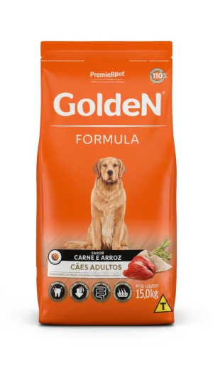 Ração Golden Fórmula para Cães Adultos Carne 15kg