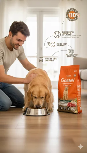 Ração Golden Fórmula para Cães Adultos Carne 3kg