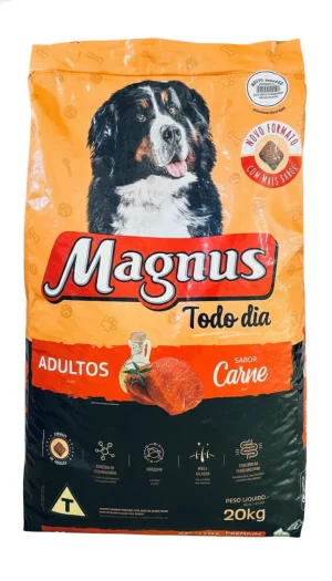 Ração Magnus Adultos Sabor Carne 20kg