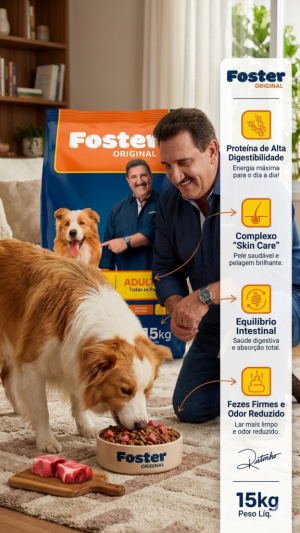 Ração para Cães Adultos Foster - 100g Granel