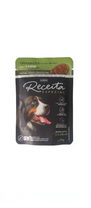 Sache Receita Ração Úmida Cão Ad Raças Gran Carne 85G