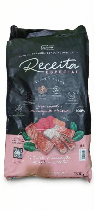 Ração Receita Premium para Gatos Castrados Salmão 100g - (Granel)