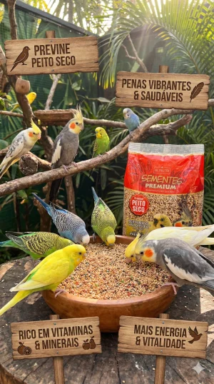 Sementes Premium para Periquito e Calopsita 500g