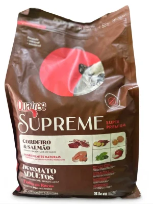 Ração para Cães Adultos Quatree Supreme Dermato 3kg