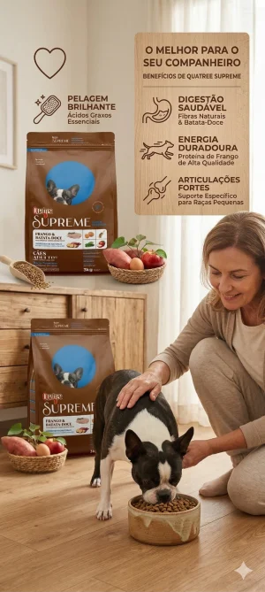 Ração Quatree Supreme para Cães Adultos Pequenos 3Kg