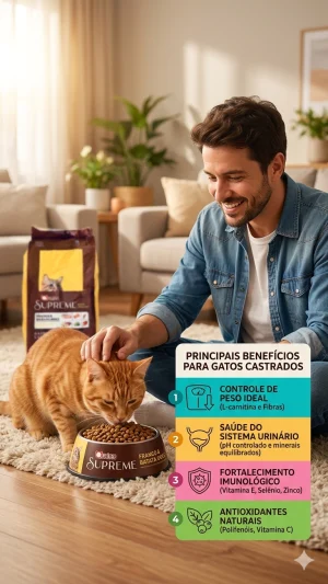 Ração Supreme para Gatos Castrados 1,01kg