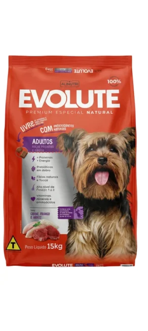 Ração Evolute Premium Esp Ad Raças Peq. 100g - (Granel)